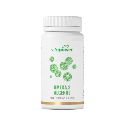 Omega-3 Algenöl PLUS, 120 Kapseln