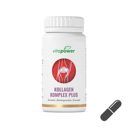 Kollagen-Hyalurons&auml;ure-Vitamin-C, 60 Kapseln