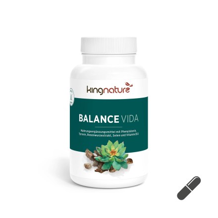 Balance Vida: Unterst&uuml;tzt die Schilddr&uuml;se, und verringert M&uuml;digkeit und Ersch&ouml;pfung.