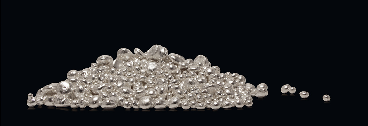 Bild von Silbergranulat